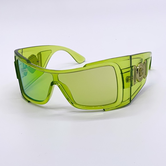 Versace Accessories - NEW VERSACE UNISEX GREEN SHIELD SUNGLASSES VERSACE VE4451 5420/8N VERSACE SHIELD